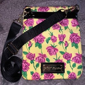 Betsey Johnson floral print satchel!